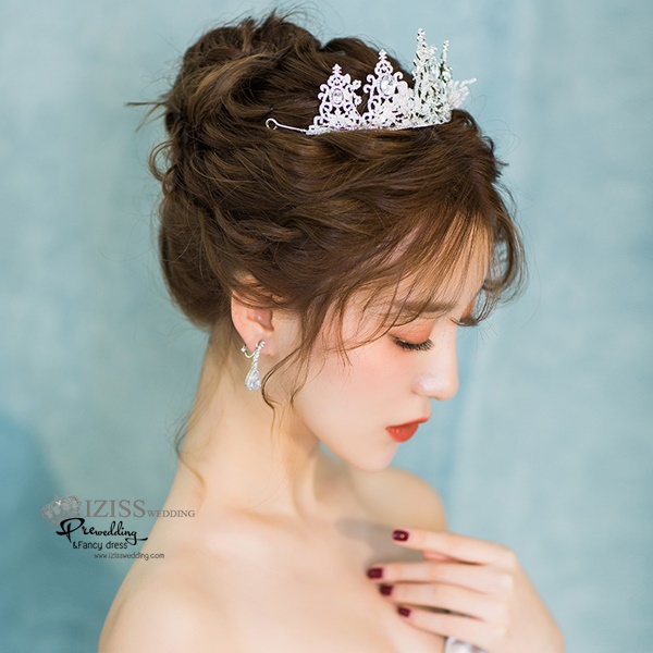 AC023 **พรีออเดอร์**ชุดเทียร่า มงกุฎเพชร ชุดเครื่องประดับเจ้าสาวสวยหรูดุจเจ้าหญิง