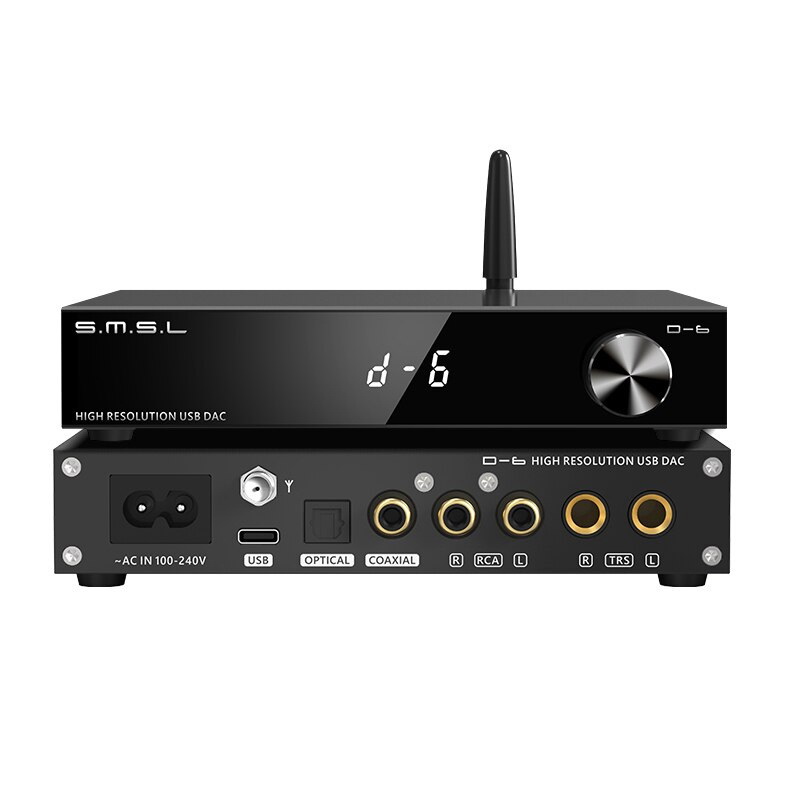 SMSL D-6 DAC ตั้งโต๊ะชิป Dual Ak4493s รองรับ Hi-Res ประกันศูนย์ไทย