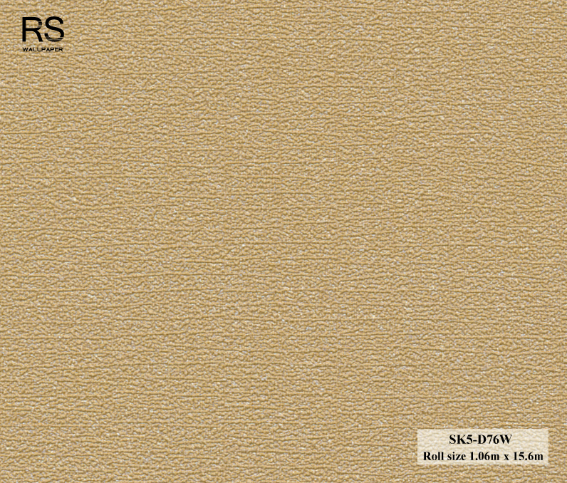 วอลเปเปอร์ สีน้ำตาลทอง SK5-D76W
