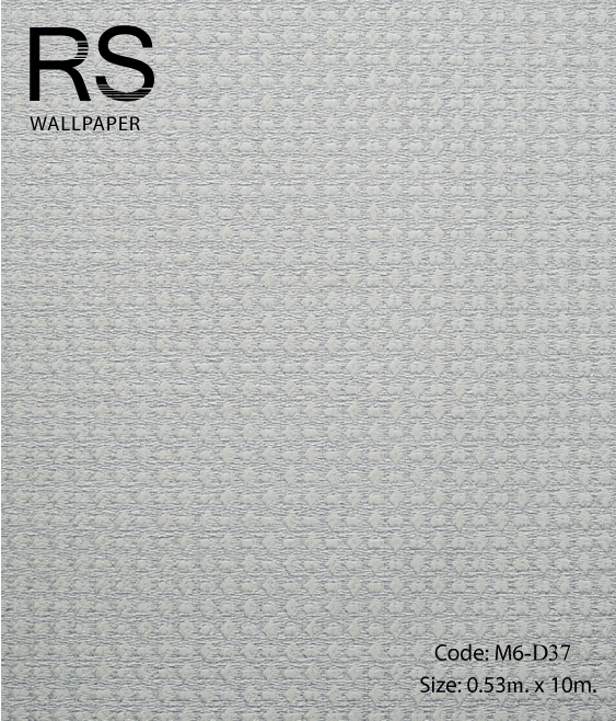 วอลเปเปอร์ลายจุดสีขาวพื้นสีเงิน M6-D37