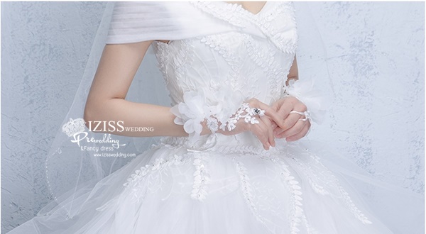 BR294 **พรีออเดอร์**ชุดแต่งงาน&ชุดเจ้าสาวแบบยาวสีขาวเกรดพรีเมี่ยม หรูหราน่ารัก สวยโดดเด่นไม่ซ้ำใคร