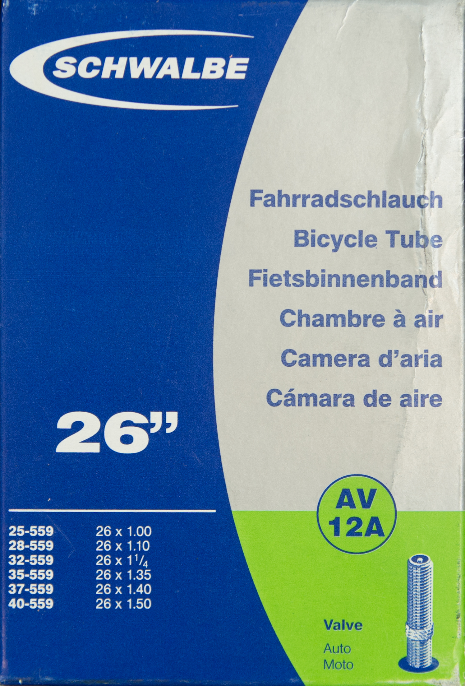 Schwalbe 26"x1.0-1.5 AV12A จุ๊บใหญ่
