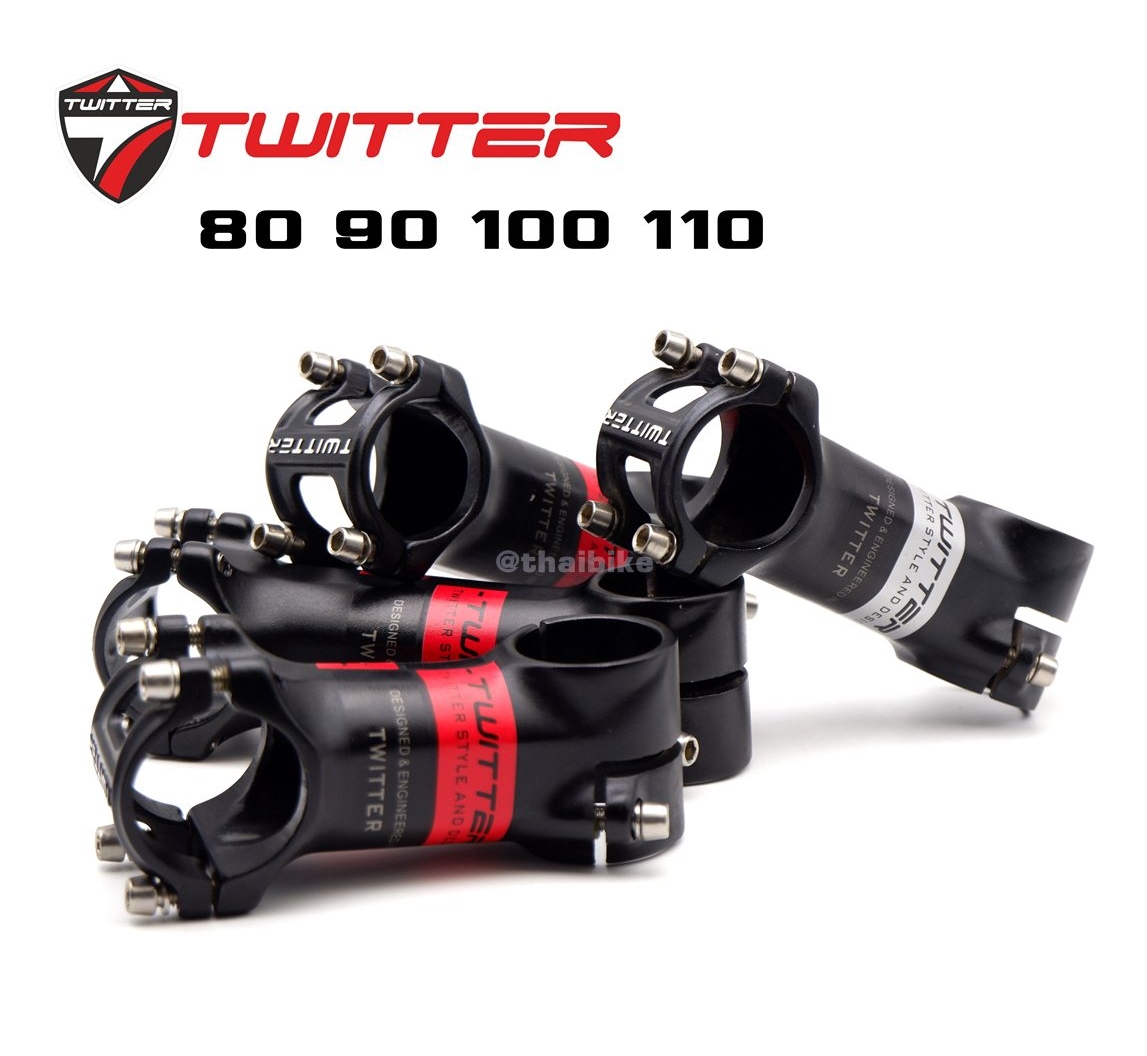สเต็มจักรยานอลูมิเนียมTwitter สำหรับแฮนด์ 31.8 รุ่นเบาพิเศษ