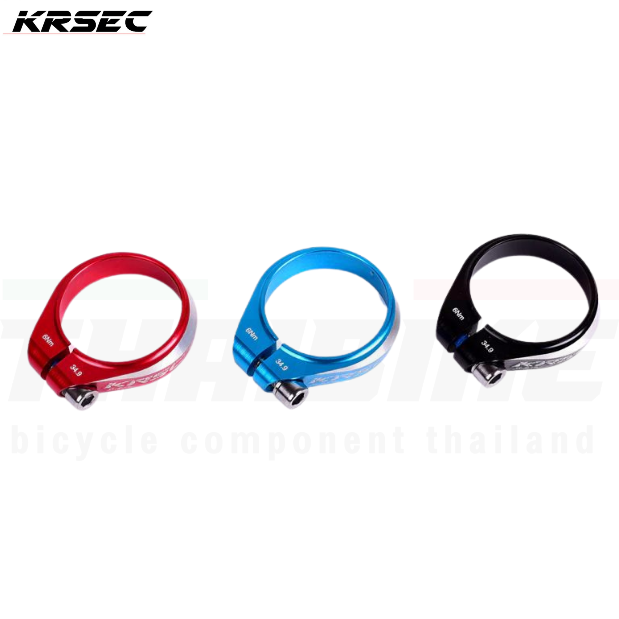 รัดหลักอานจักรยาน KRSEC CNC 6061 aluminum alloy 34.9MM