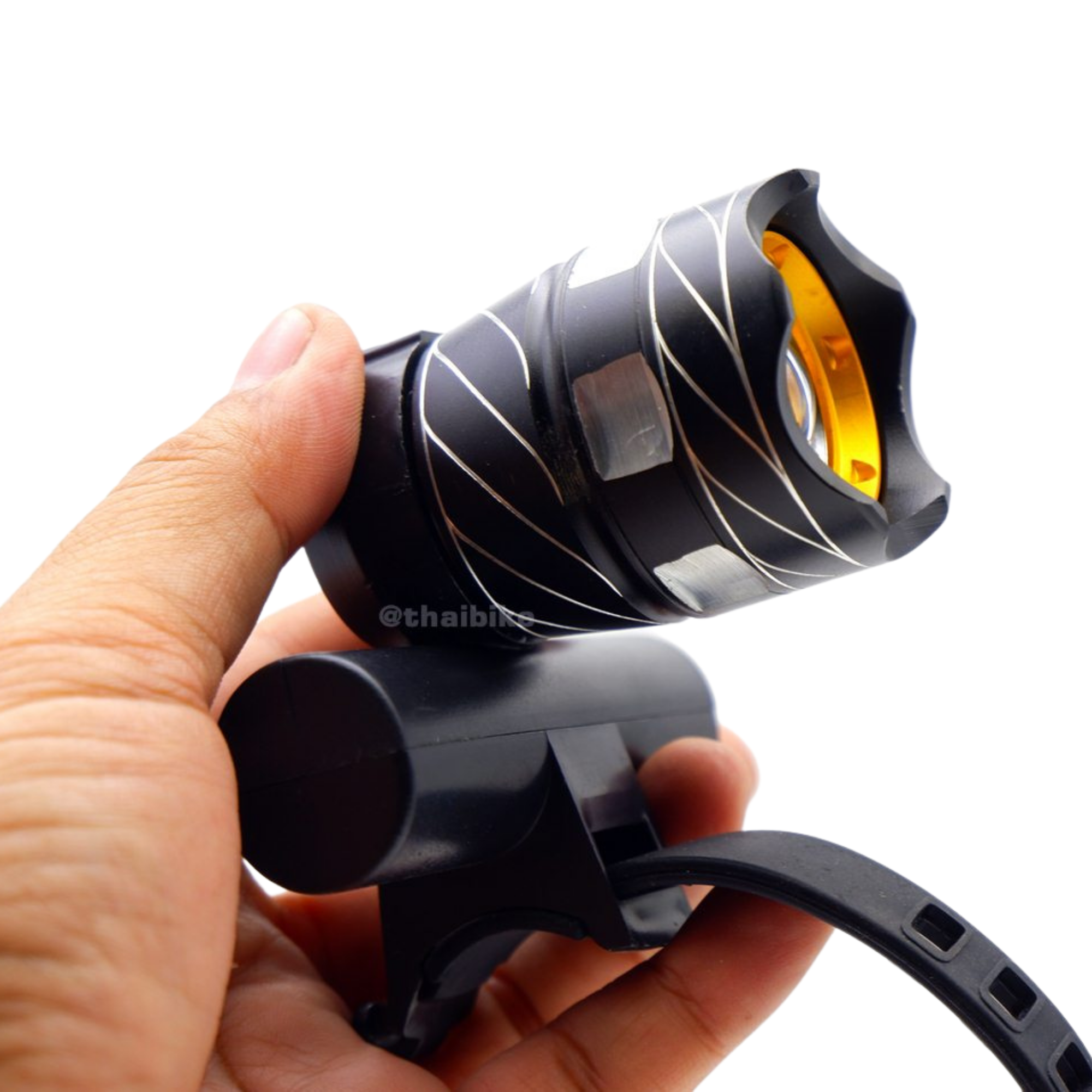 ไฟหน้าจักรยานชาร์จ USB ZK30 ปรับซูมได้