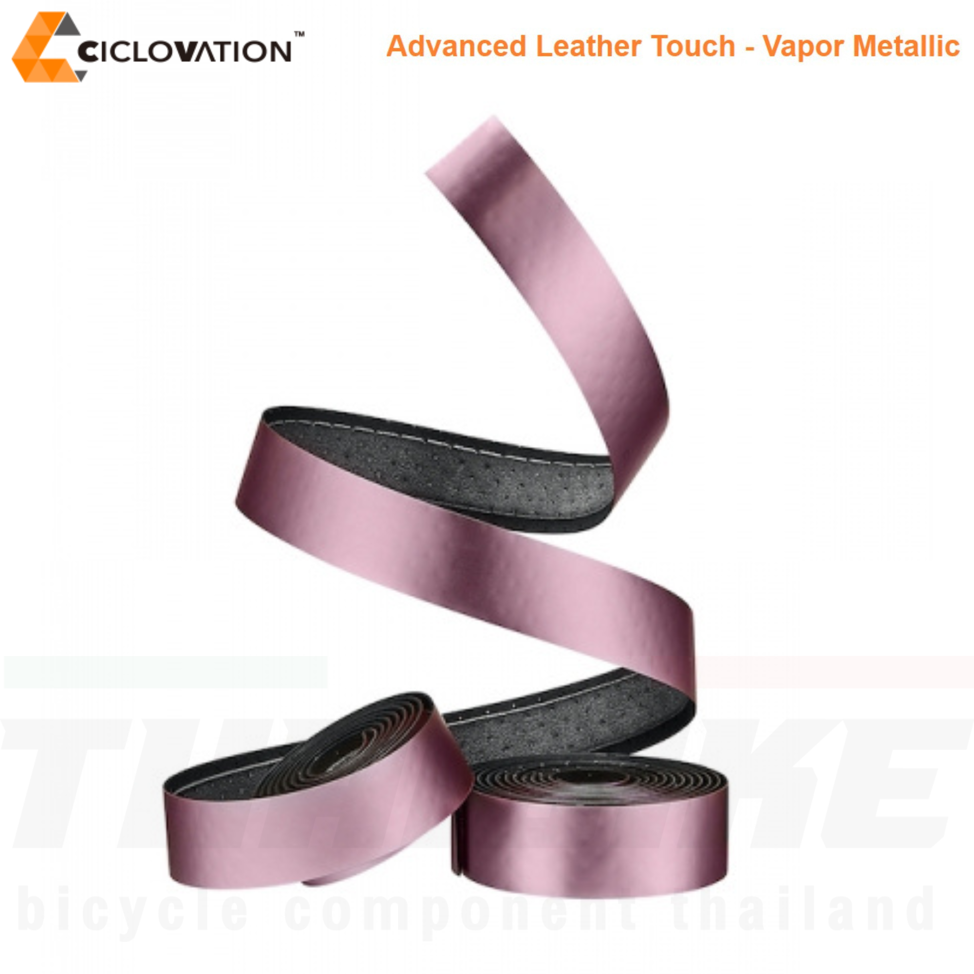 ผ้าพันแฮนด์จักรยานเสือหมอบ CICLOVATION Advanced Leather Touch - Vapor Metallic