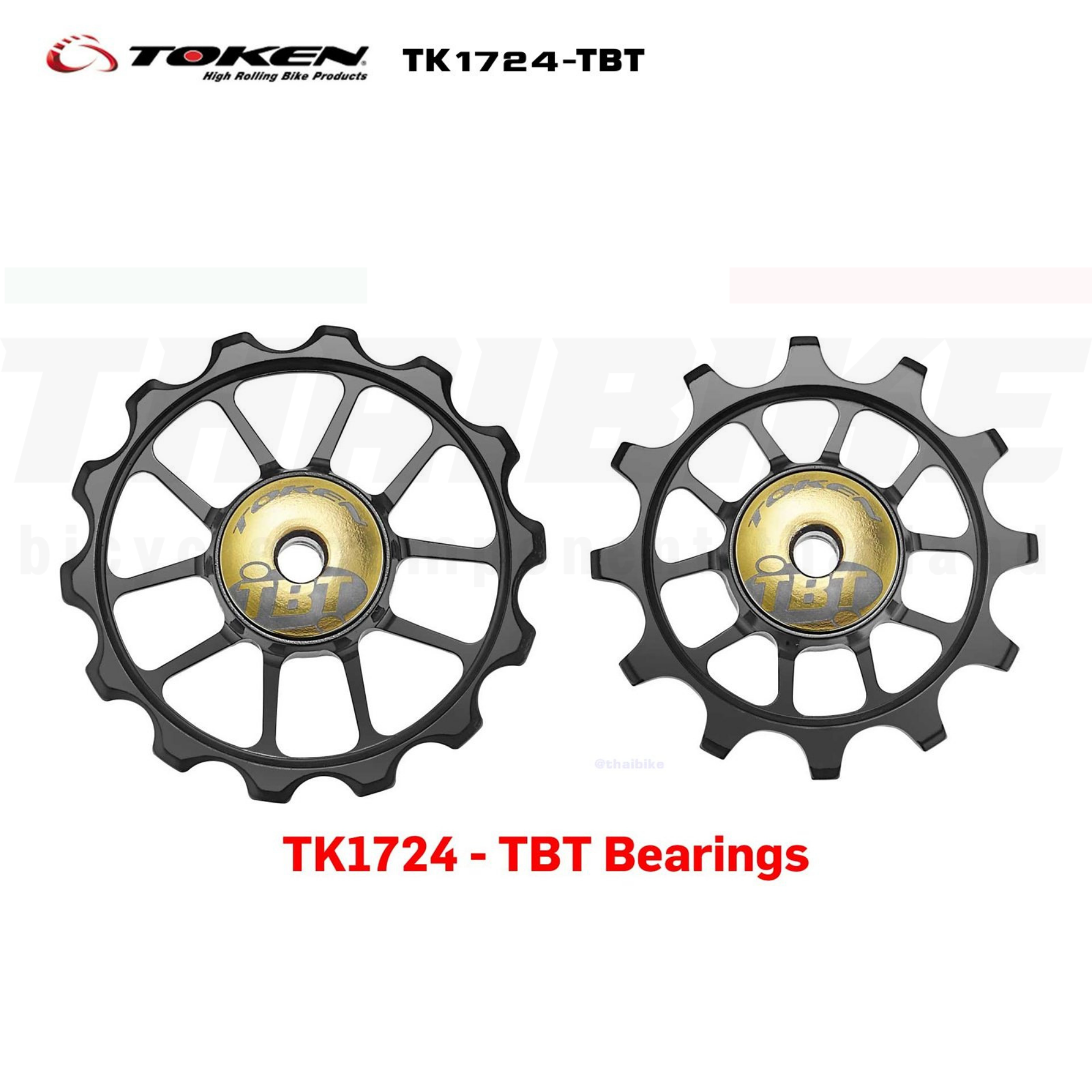 ลูกกลิ้งตีนผีจักรยาน Token 12-14T รุ่น TK1724-TBT CERAMIC