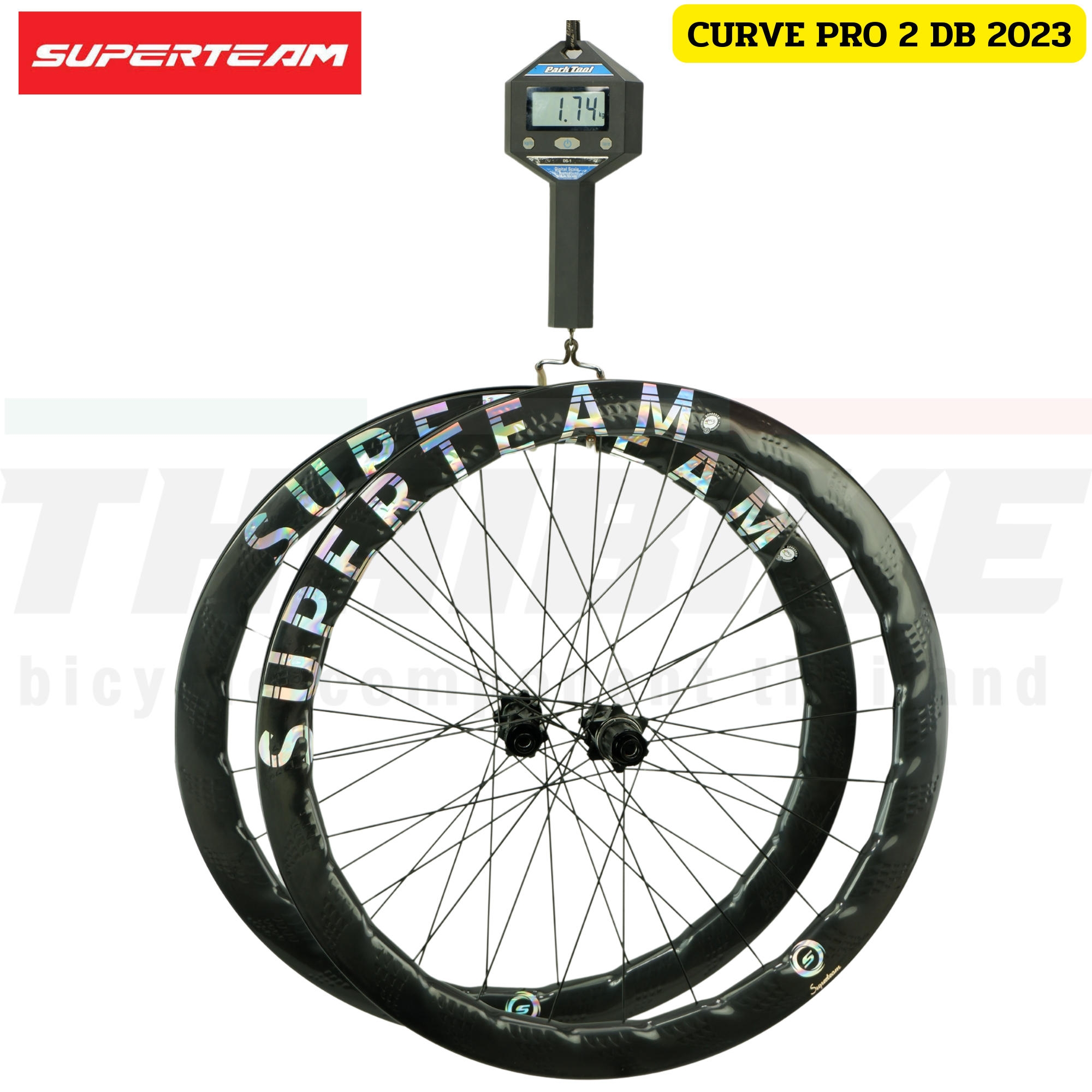 ล้อจักรยานเสือหมอบคาร์บอนดิสก์เบรค/ริมเบรค Superteam curve pro 2 DISCBRAKE/RIMBRAKES