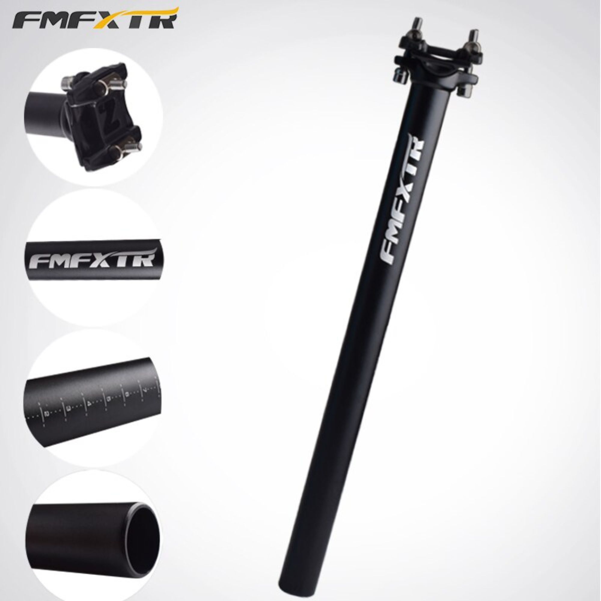 หลักอานจักรยานอลูมิเนียม FMFXR ยาว 27.2X400 31.6X400 30.9X400