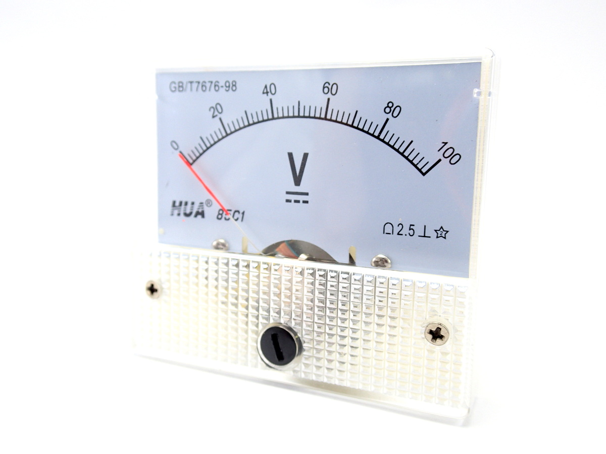 DC Analog Voltmeter 0-100V
