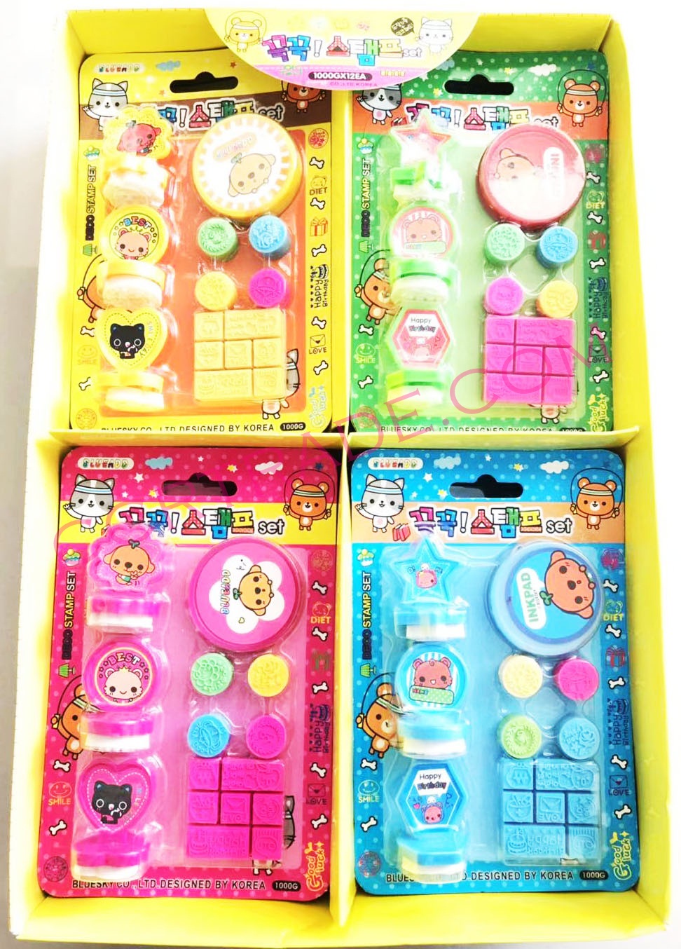 ตัวปั้มการ์ตูน+แป้นหมึกแผงเกาหลีใหม่ 17 ซม.