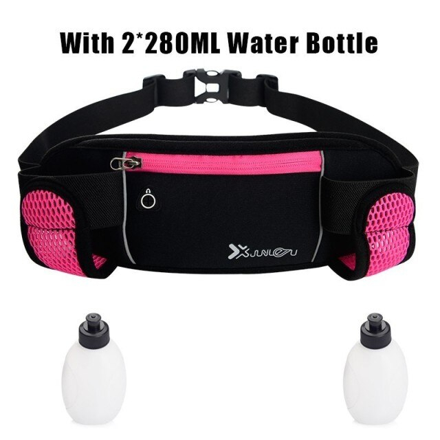 กระเป๋าคาดเอว วิ่ง ปั่นจักรยาน แถมฟรีขวดน้ำ 2ขวด