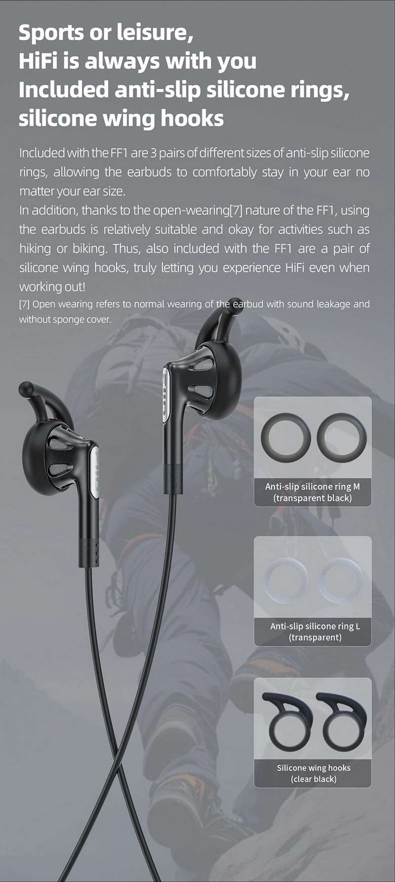 FiiO FF1 หูฟังเอียบัดไดรเวอร์ชุบเบริลเลียม ถอดสายได้ รองรับ Hi-Res ประกันศูนย์ไทย