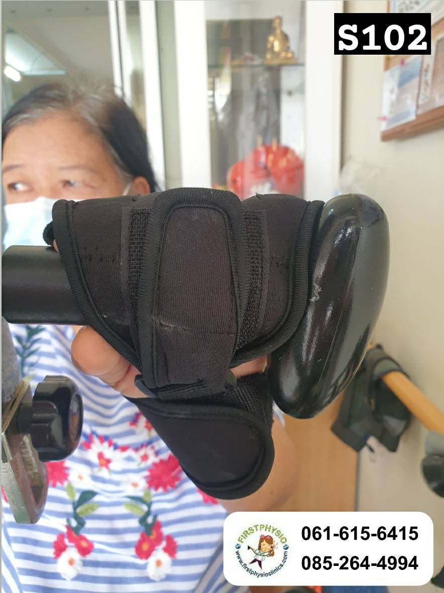 FIRSTPHYSIO/ถุงมือดึงรอก / glove pulley /ถุงมือปั่นจักรยานกายภาพ / S102