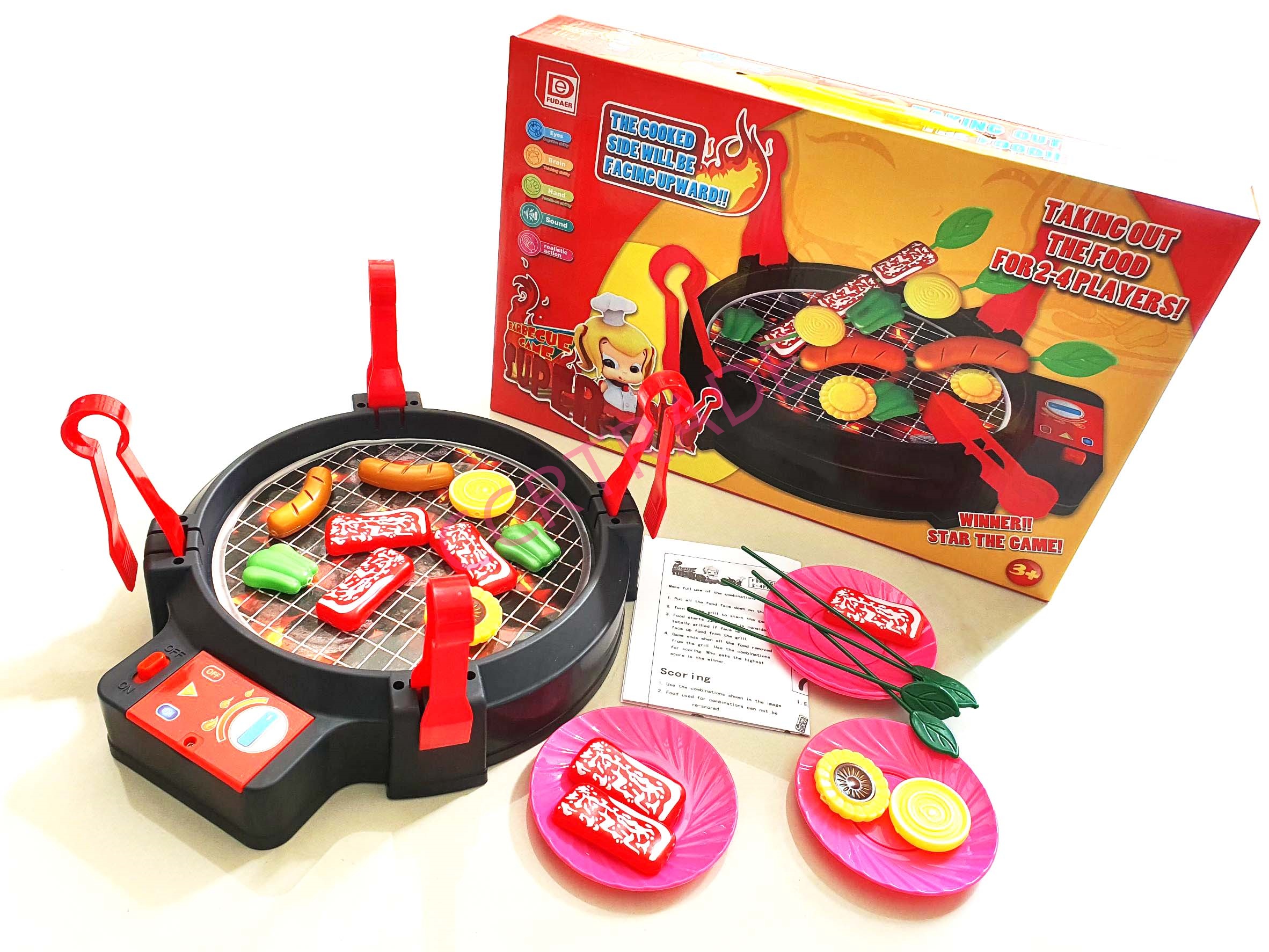 เซ็ทเกมส์บาร์บีคิว 30 ชิ้น มีเสียง มีไฟกล่องใหญ่ 26.5x42 ซม.(1x3)