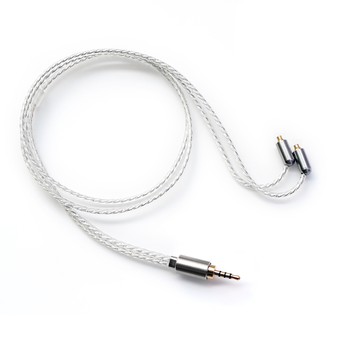 (สินค้ามีตำหนิ) DD BC50B สายอัพเกรดทองแดงชุบเงินถัก 7N OCC ยาว 50CM