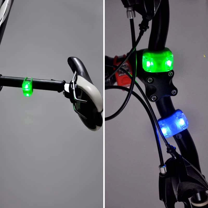 ไฟซิลิโคนจักรยานแบบเหลี่ยม ติดจักรยาน ไฟหน้า ไฟท้าย