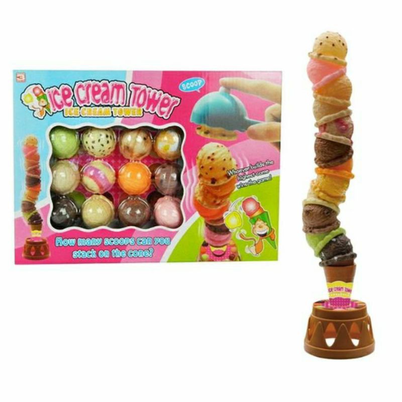 เกมตักไอติม เกมตักไอศครีม icecream tower พร้อมส่งจากไทย