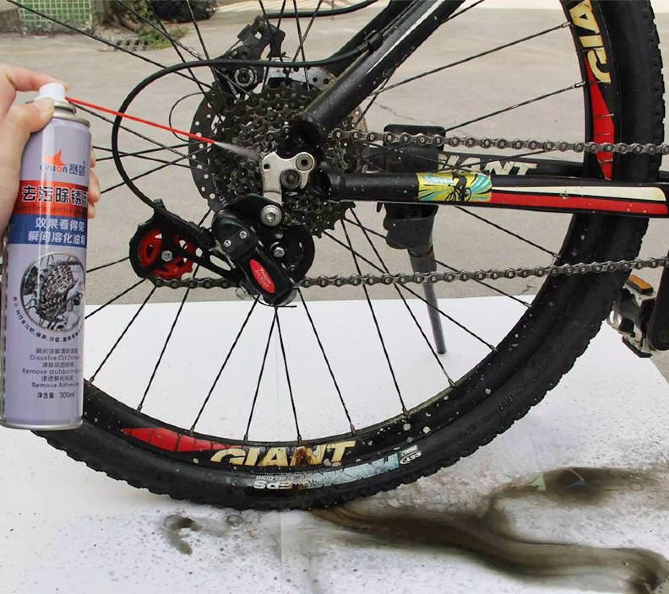 Spray น้ำยาล้างโซ่ จักรยานเสือหมอบ เสือภูเขา CYLION ขนาด 300ml