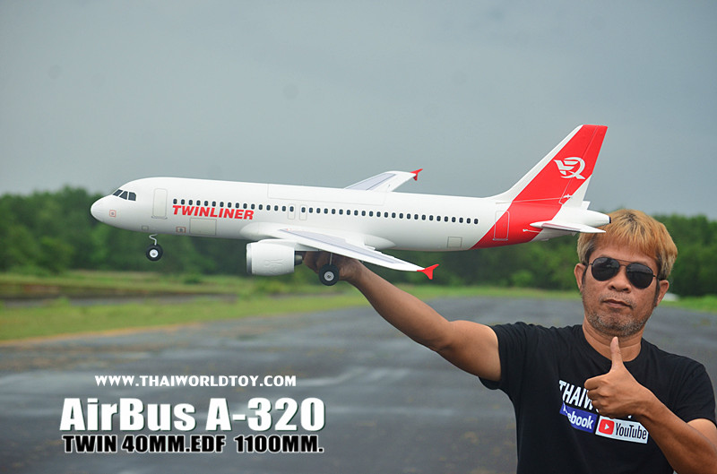 AirBus A-320ฺ EDF JET (PNP) 40MM. TWIN 1100MM.