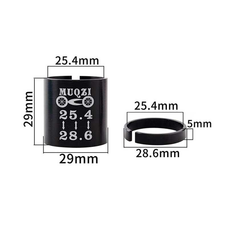 ตัวแปลงคอซางจักรยานจาก MUQZI 28.6 to 25.4mm 31.8 to 28.6mm