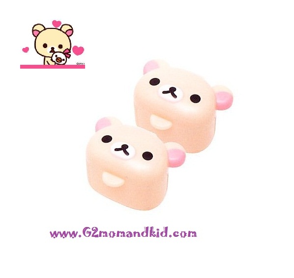 ++พร้อมส่ง++ กระปุกซอส มายองเนส น้ำจิ้ม รูปหน้าโคะรีแลคคุมะ (สีชมพู) สินค้า 1 แพ็ค มี 2 กระปุก สินค้านำเข้าจากญี่ปุ่นแท้ค่ะ