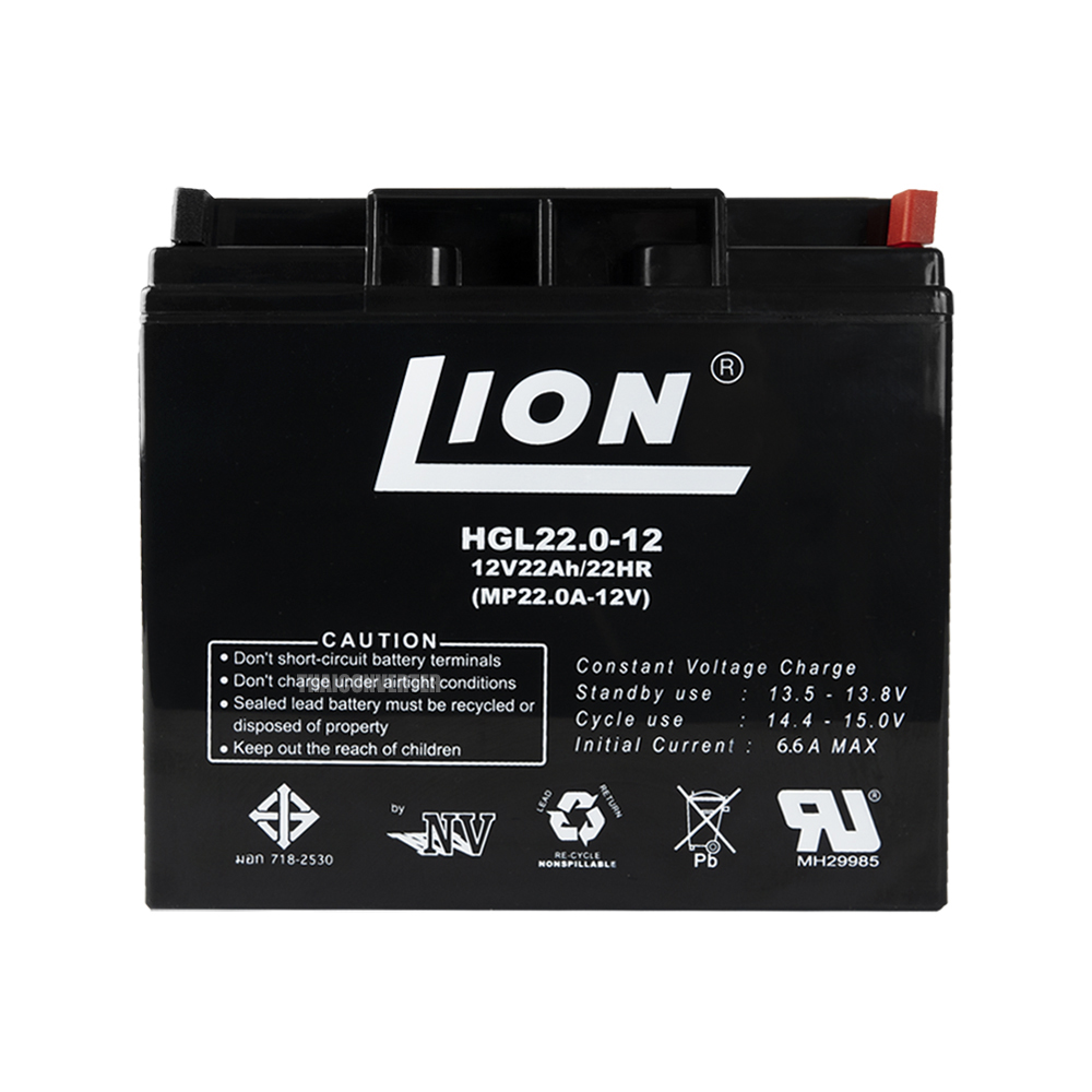 แบตเตอรี่แห้ง LION UPS Battery 12V 22Ah