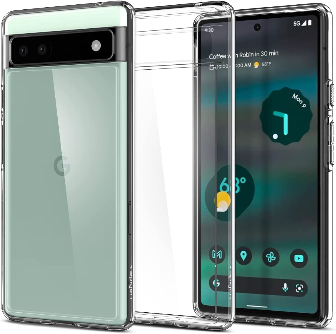 Spigen Ultra Hybrid Designed for Pixel 6a Case - Crystal Clear