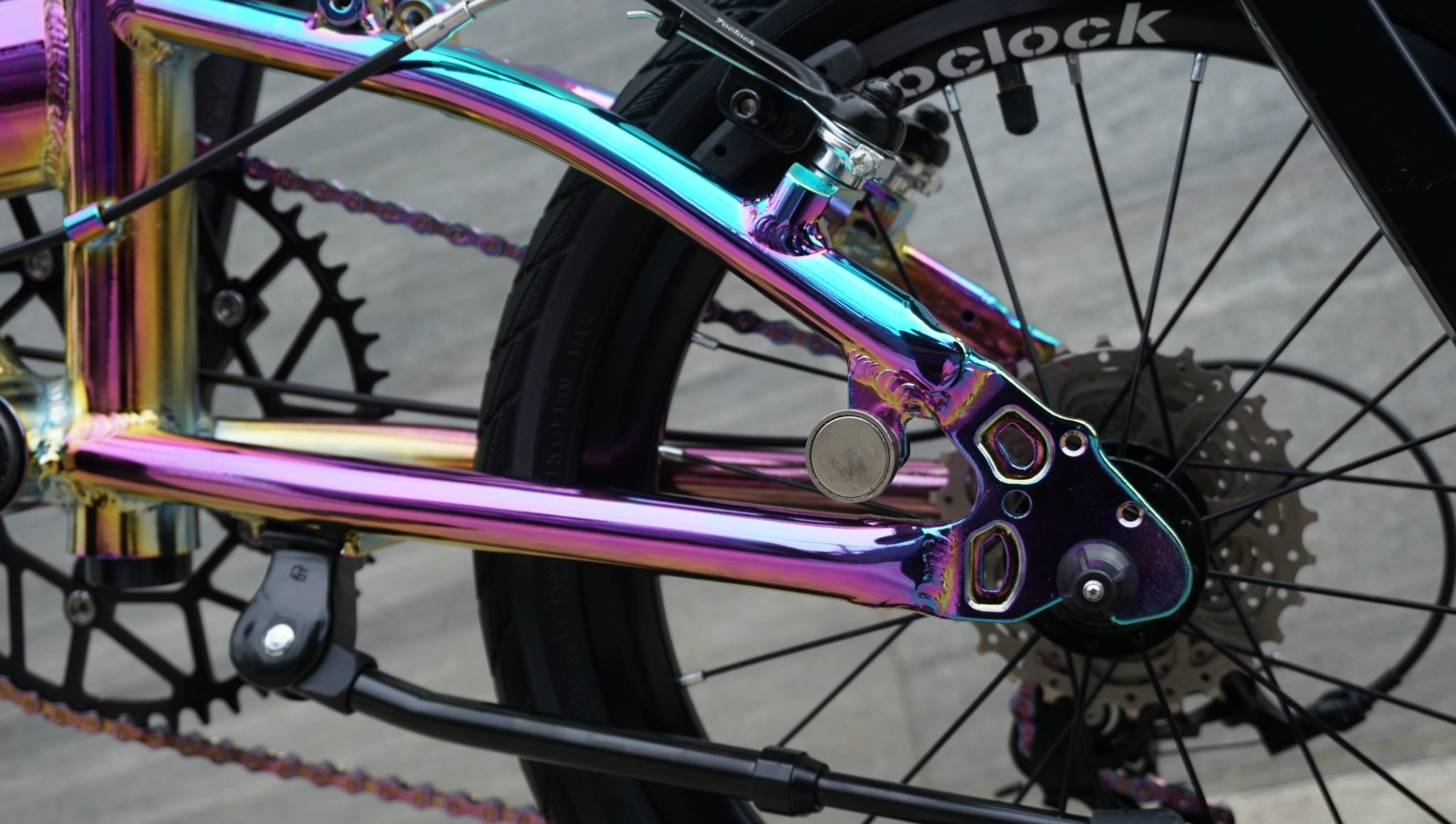 MINT : T9-16" จักรยานพับได้ฃ้อ 16" เฟรมอลูมิเนียม 9 สปีด วีเบรก เบาพียง 9.9 กก.