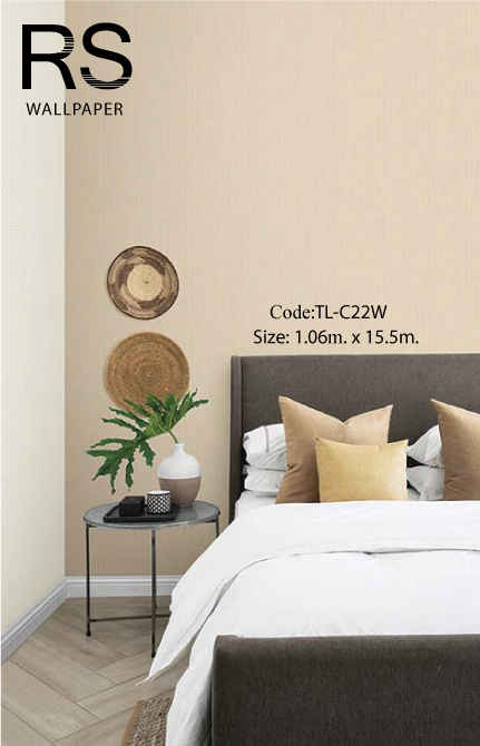 วอลเปเปอร์เทกเจอร์เส้นพื้นสีน้ำตาล TL-C22W
