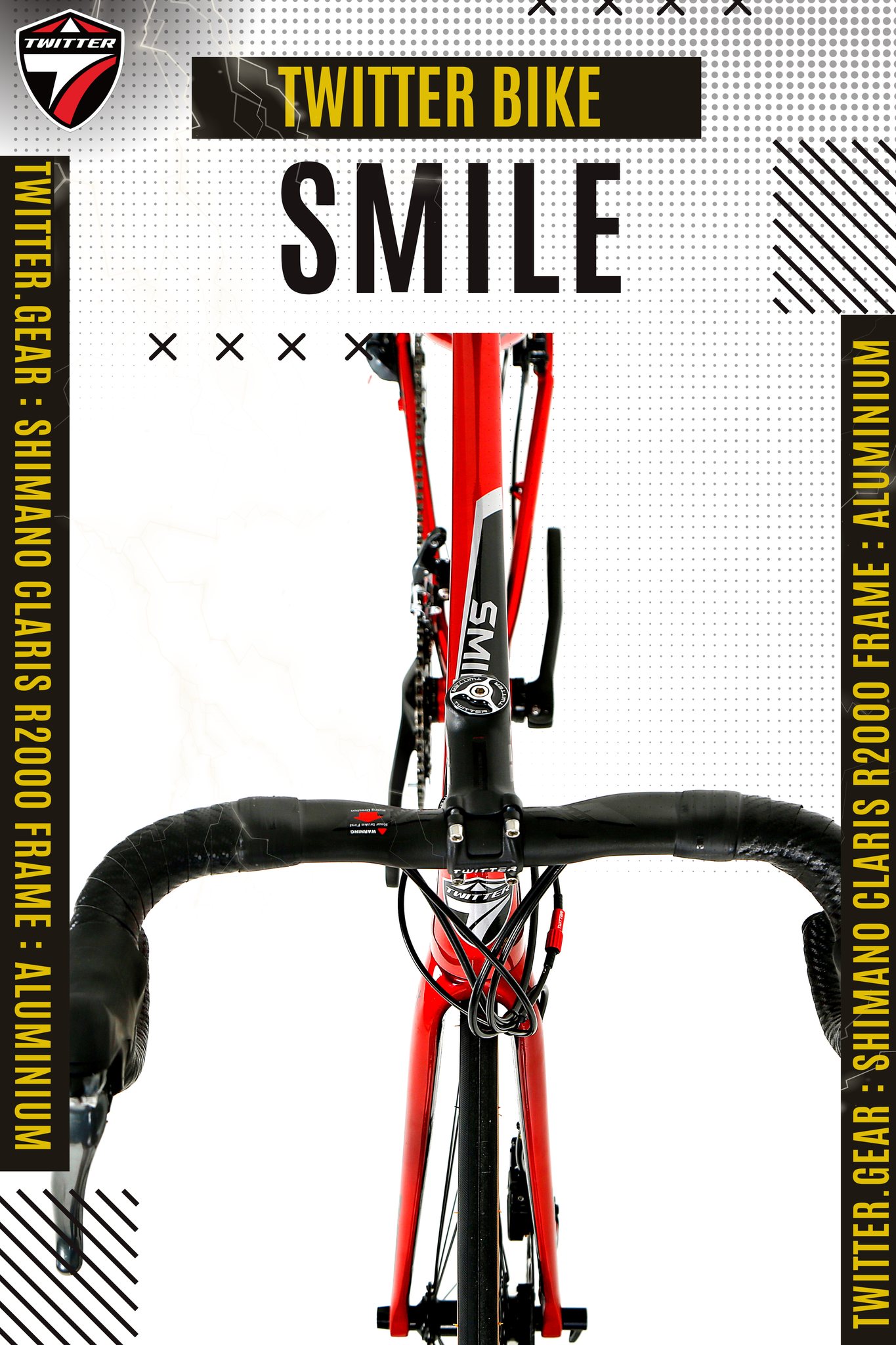 จักรยานเสือหมอบ อลูเบา TWITER รุ่น SMILE SHIMANO CLARIS(2023)/RS24SPD