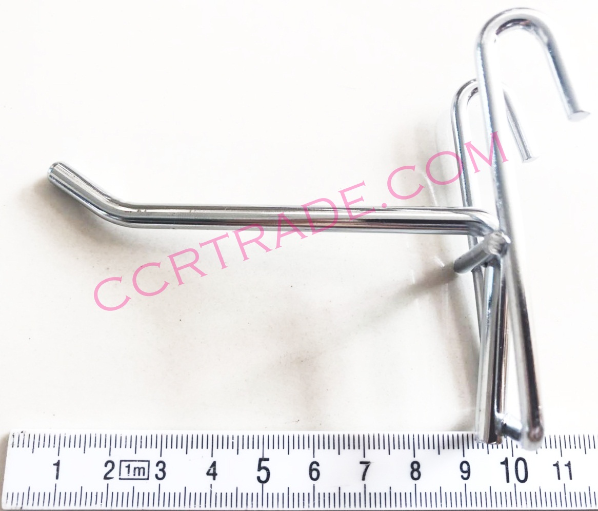 ตะขอแขวนโชว์สินค้า 4 นิ้ว (2 ขา) หนา 60 มิล (1x12)