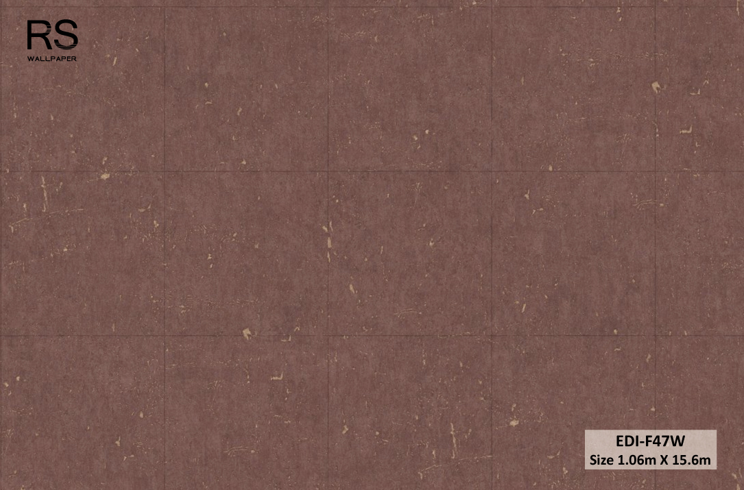 วอลเปเปอร์ ลายคอนกรีตสีแดง EDI-F47W
