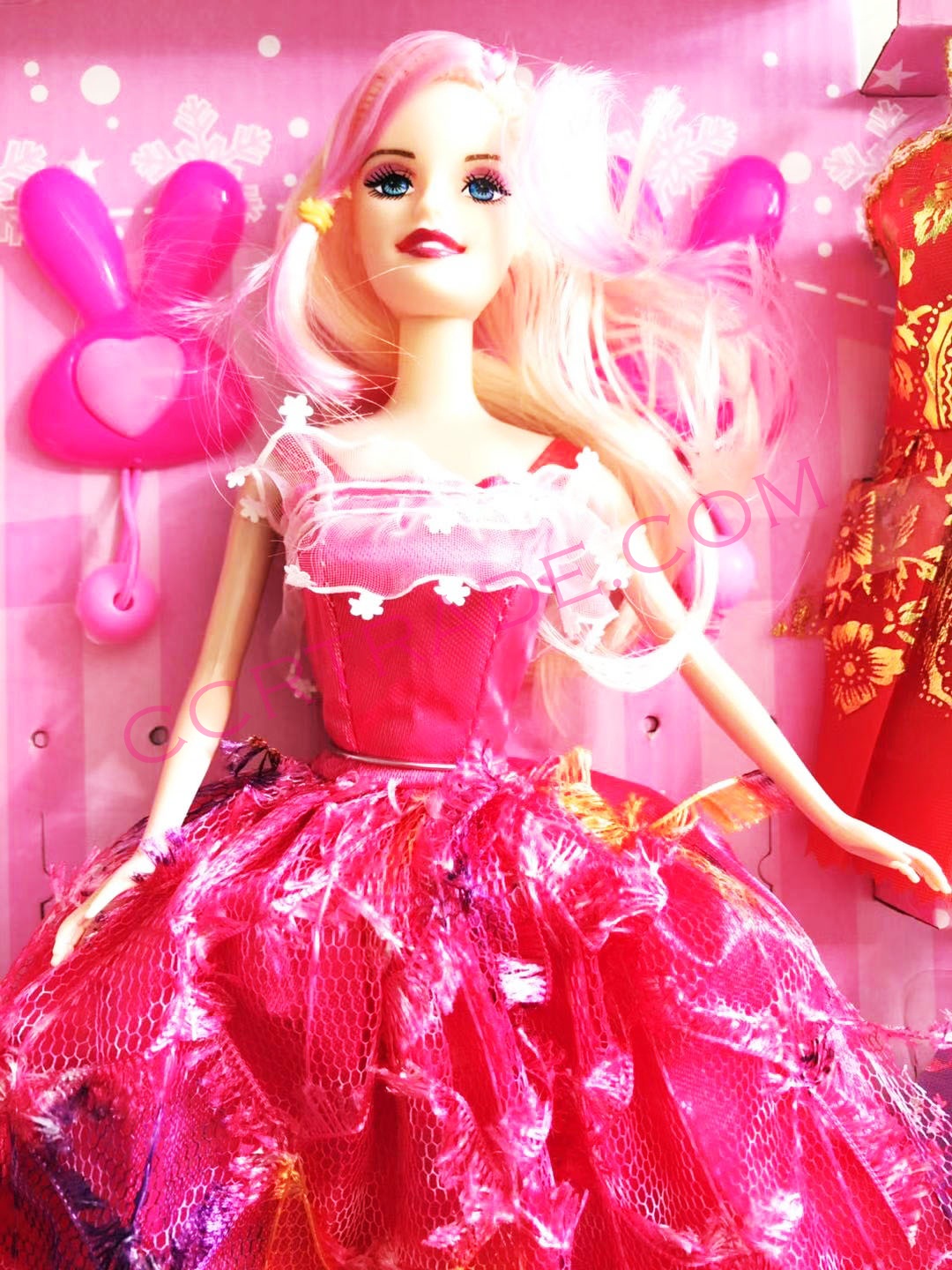 บาร์บี้เจ้าหญิงแต่งตัว+ชุดกระโปรง 24 ชุดกล่องจัมโบ้ 54 ซม.(1x3)