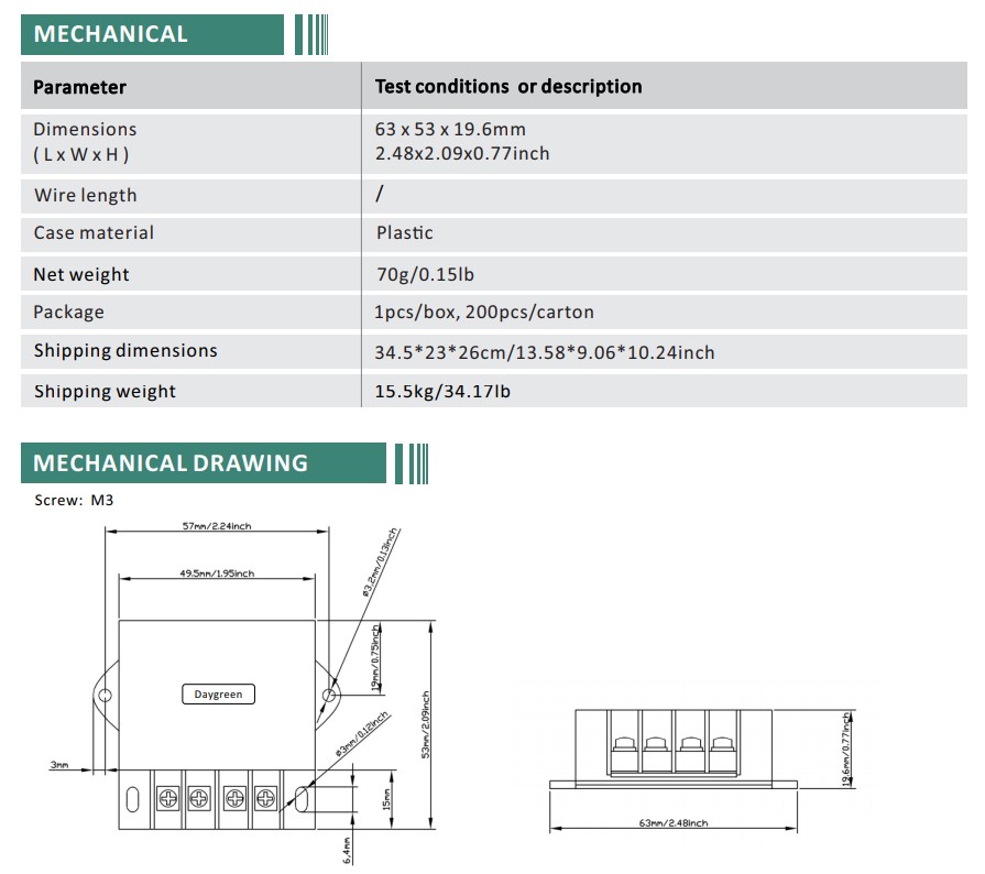 Buck Converter 10-30V to 5V 5A 25W IP68