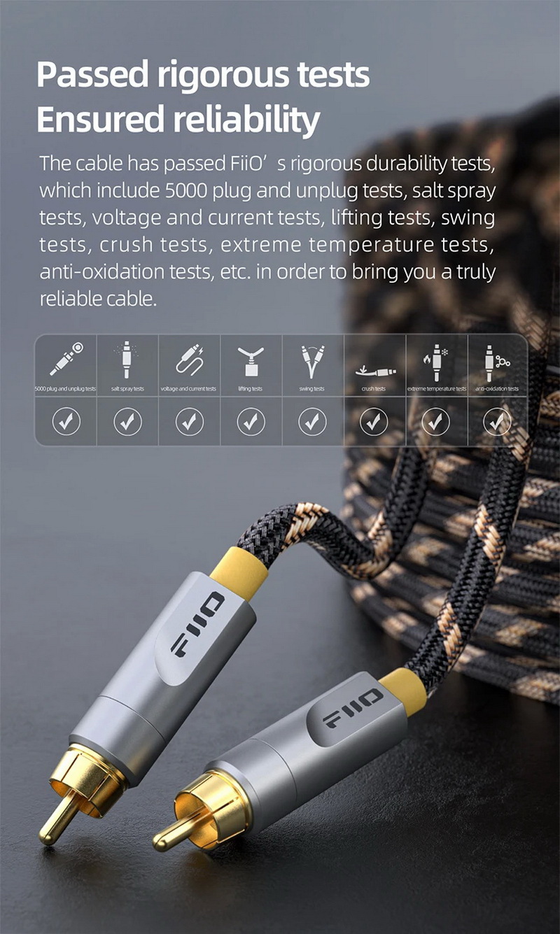 FiiO LR-RCA5 สาย RCA Digital Audio Coaxial สำหรับเครื่องเสียง