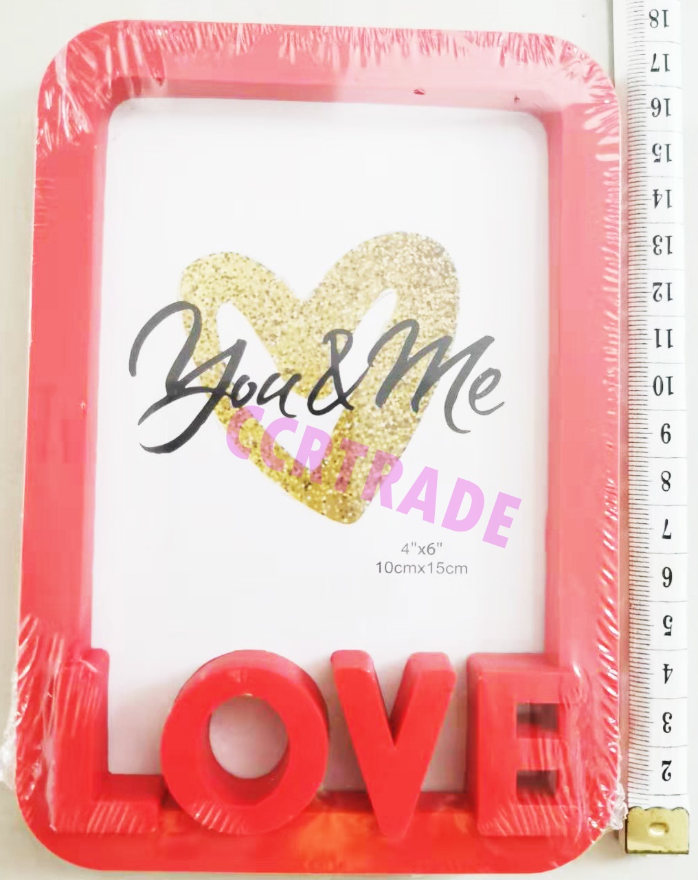 กรอบรูป 3D มีขาตั้ง (LOVE) 4x6 นิ้ว