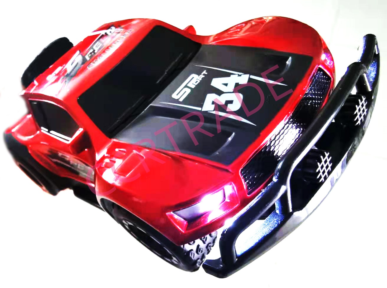 รถวิบากสีสดบังคับไร้สาย ชาร์จไฟบ้าน+รีโมทกล่อง 13.5x26 ซม.(1x3)