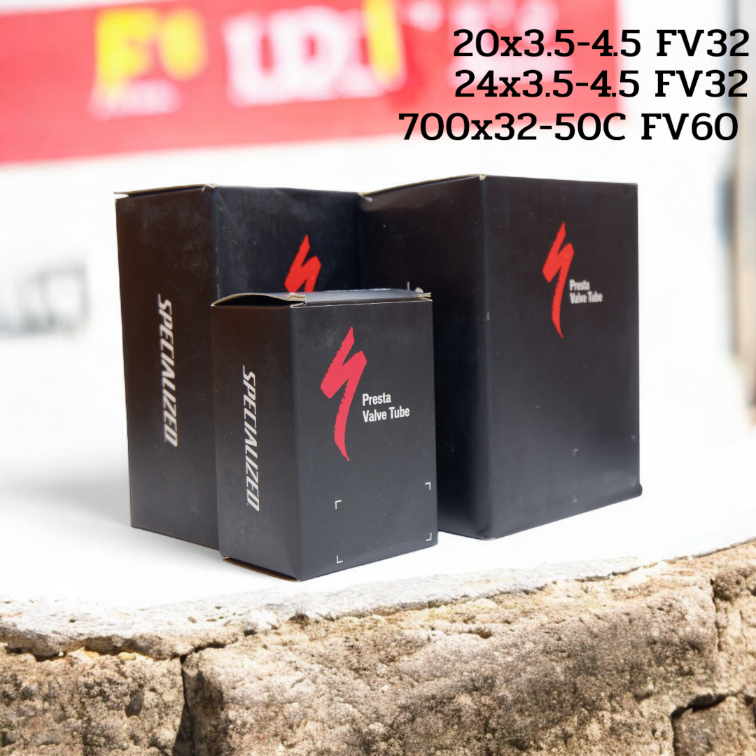ยางในจักรยานSpecializedPV(จุ๊บเล็กPrestaValve) 20×3.5–4.5/32mm 24×3.5–4.5/32mm 700×32–50/60mm