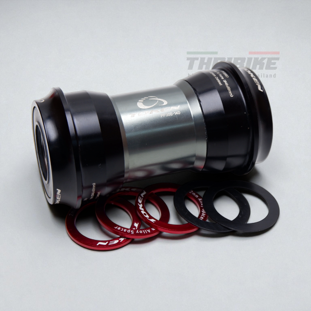 กระโหลกจักรยาน TOKEN PF30RS | สำหรับเฟรม PF30 (Ø46x68mm) | ขาจาน Shimano 24mm | หมุนลื่น เงียบ แข็งแรง