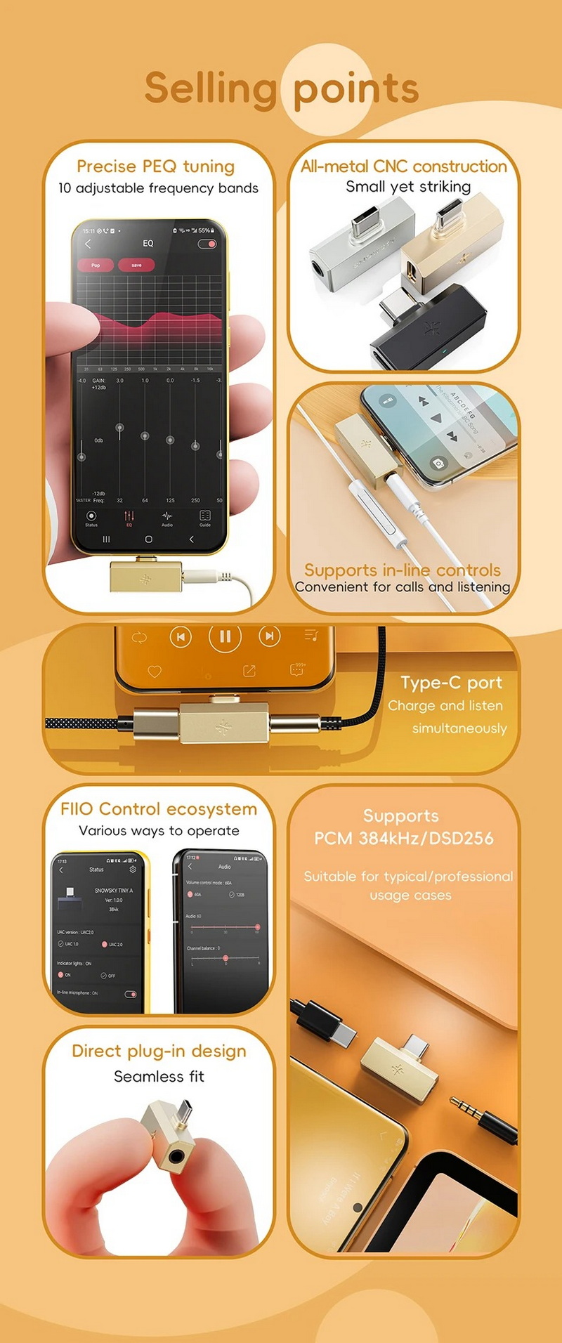 Snowsky Tiny DAC/AMP พกพาจิ๋ว เล็กแต่ทรงพลัง รองรับ PCM 384kHz และ DSD256 ประกันศูนย์ไทย