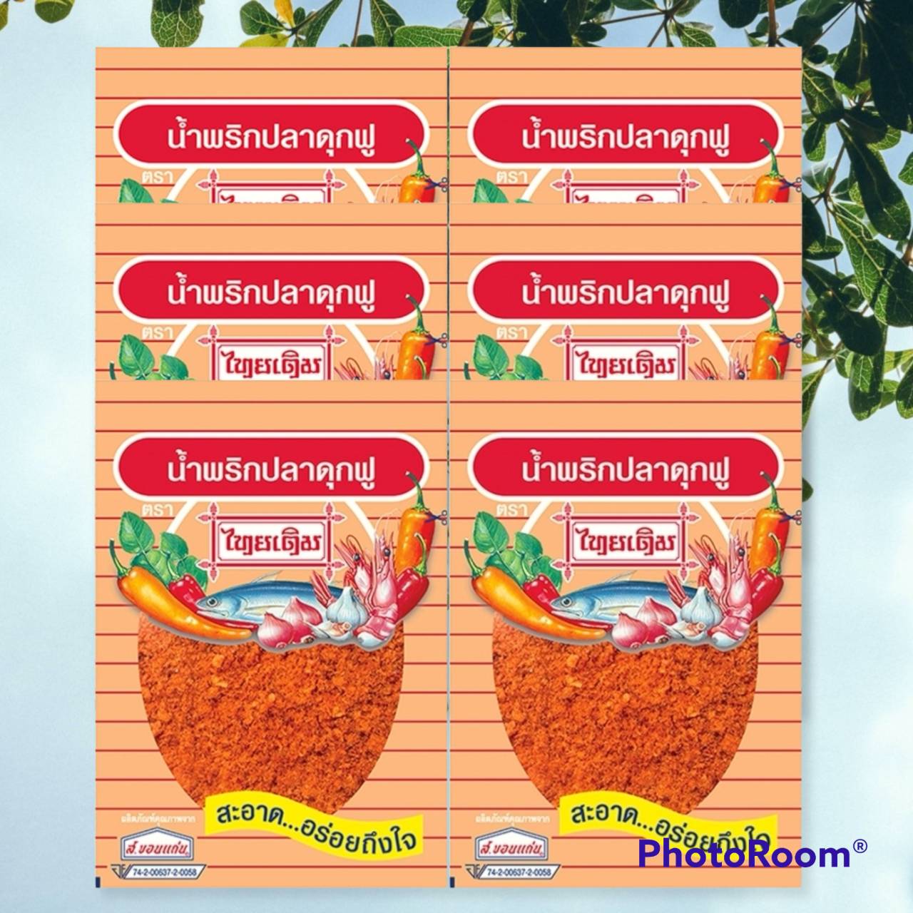 น้ำพริกปลาดุกฟู ตราไทยเดิม (Pack 22 g. x 6 ซอง)