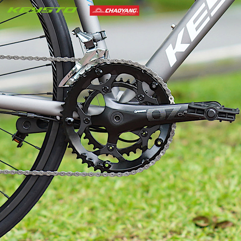 KEYSTO RA890 เสือหมอบดิสเบรก เฟรมอลูมิเนียมซ่อนสายลบรอยเชื่อม 18 สปีด