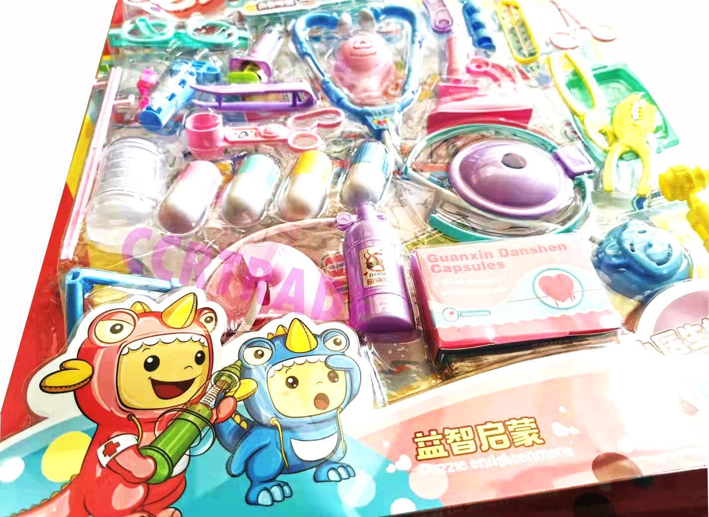 ชุดคุณหมอพาสเทล+หูฟังแผงจัมโบ้ 43x57 ซม.(1x3)