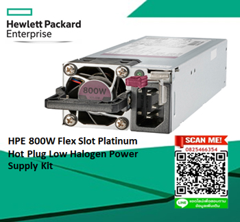 HPE 800W,Flex Slot Titanium,Hot Plug,Low Halogen,Power Supply Kit, 865438-B21,