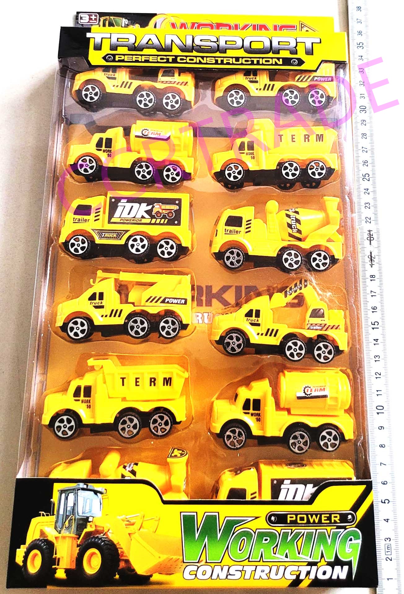 เซ็ทรถโมเดล มีลาน 12 คันกล่อง 19x36 ซม.(1x3)