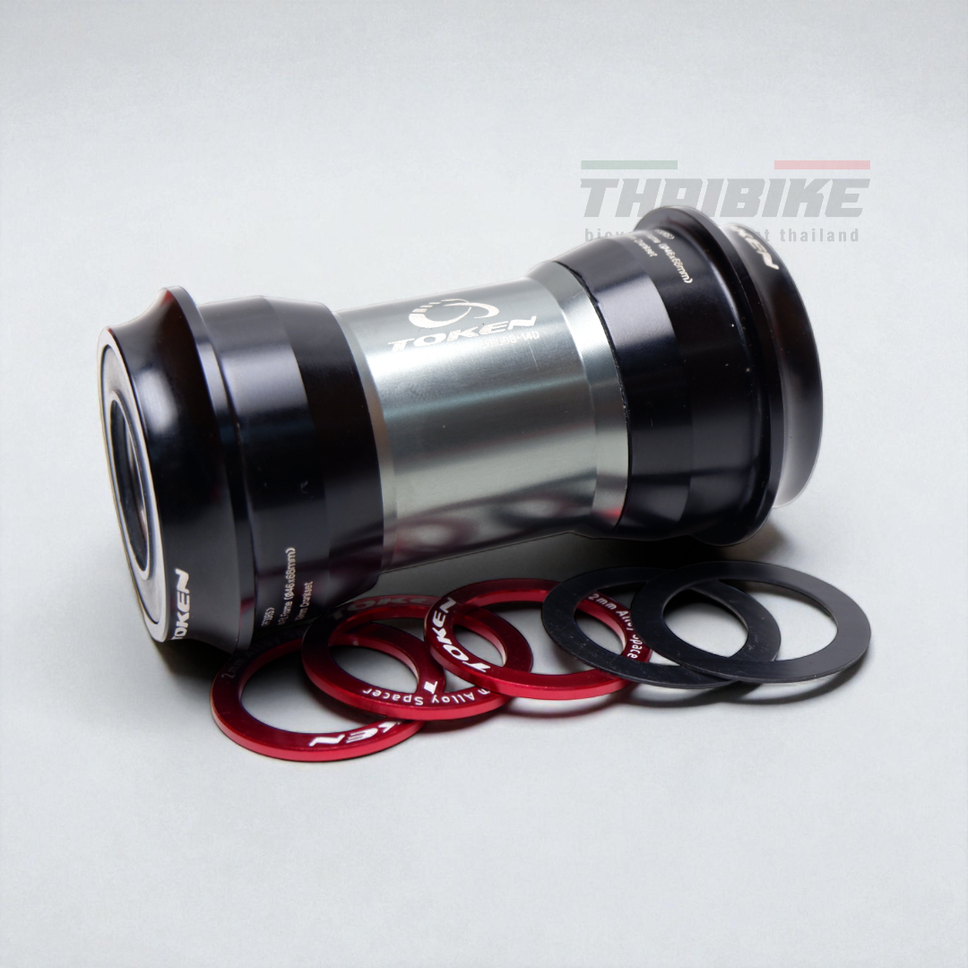 กระโหลกจักรยาน TOKEN PF30RS | สำหรับเฟรม PF30 (Ø46x68mm) | ขาจาน Shimano 24mm | หมุนลื่น เงียบ แข็งแรง