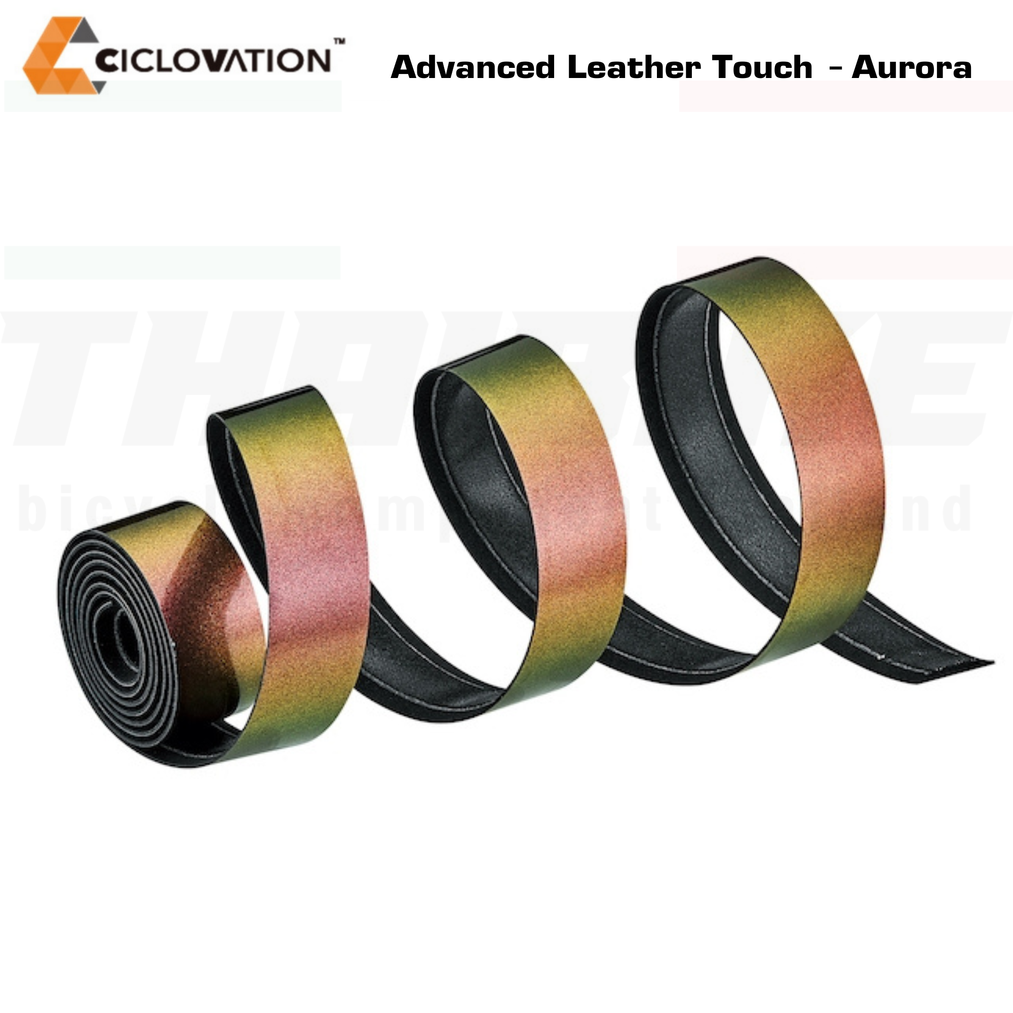 ผ้าพันแฮนด์จักรยานเสือหมอบ CICLOVATION Leather Touch - Aurora