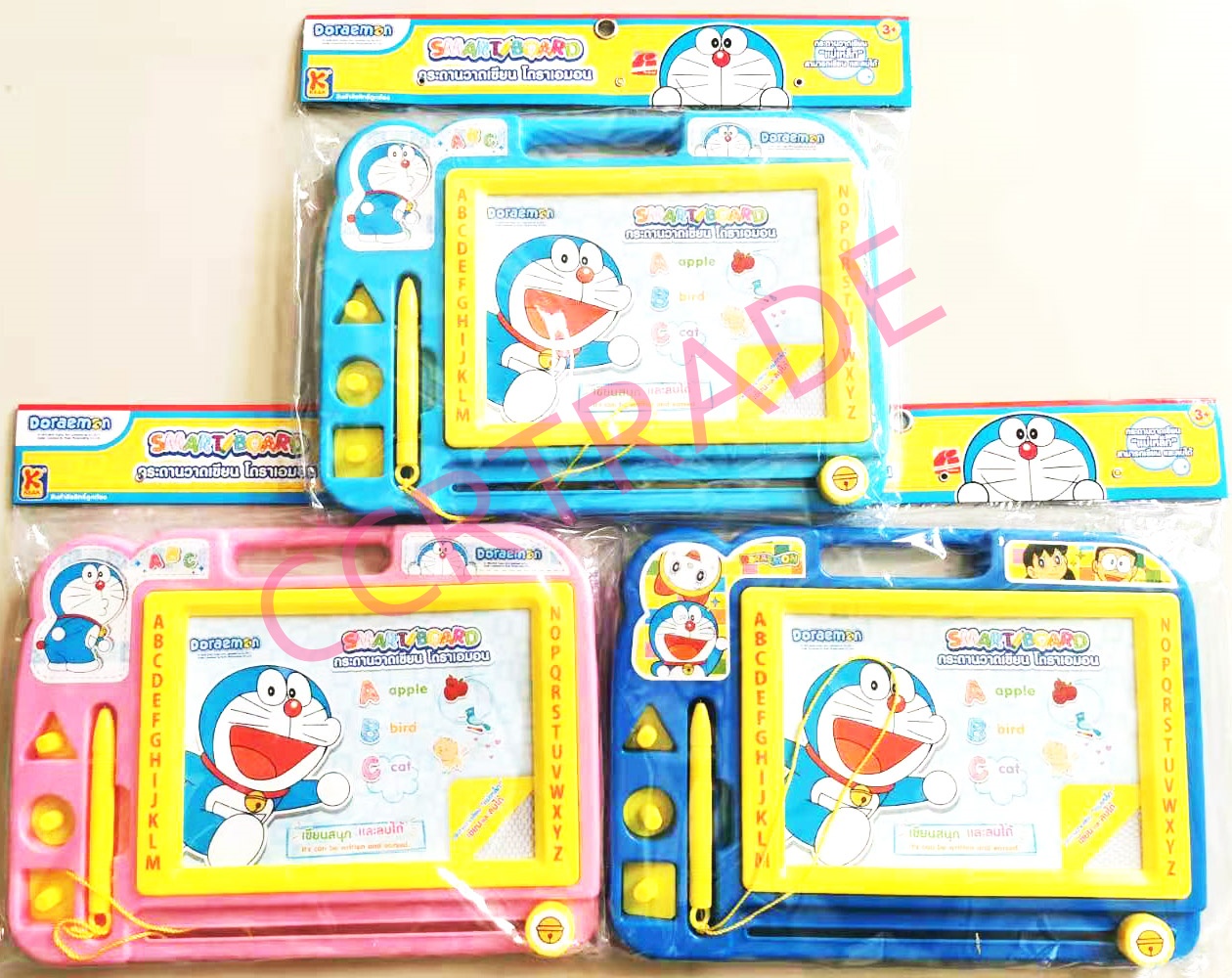 กระดานแม่เหล็กโดราเอม่อน+ตัวปั๊ม 26.5x31 ซม.(ลิขสิทธิ์แท้)(1x3)