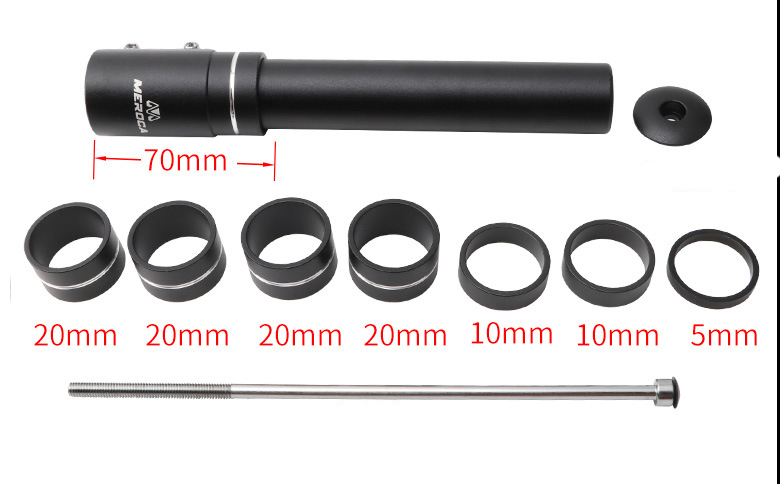 ตัวต่อซางจักรยาน ต่อคอจักรยาน MEROCA แบบยาวพิเศษ